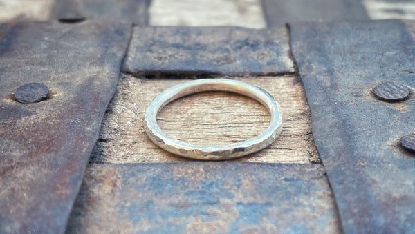Stackable Hammered Ring